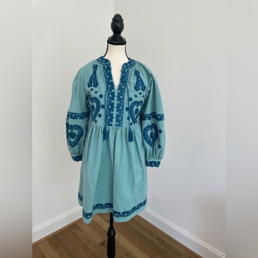 Tyler Boe “Carmen” Embroidered Dress, Size Small